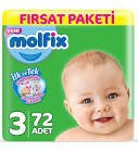 Molfix Bebek Bezi 3 Numara Dev Eko 72'li