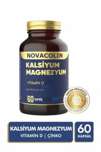 Novacolin Kalsiyum Magnezyum Vitamin D Çinko 60 Kapsül