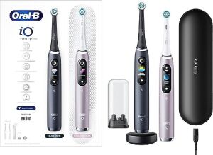 Oral-B iO 9 Şarjlı Diş Fırçası Siyah-Pembe Seti 2'li