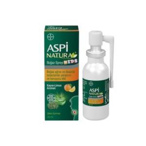 Aspi Natura Kids Boğaz Spreyi Kayısı-Limon Aromalı 20ml