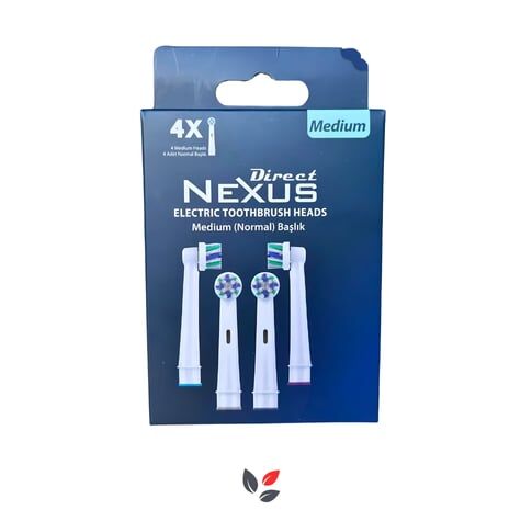 Direct Nexus Şarjlı Diş Fırçası Yedek Başlığı Medium 4'lü