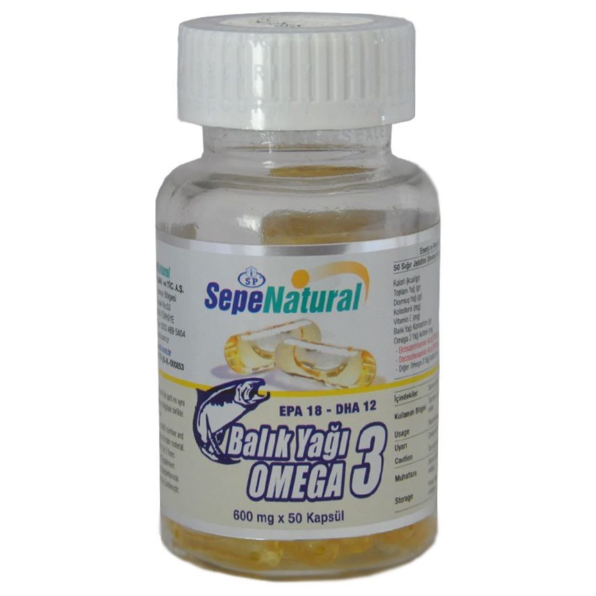 Omega 3 Balık Yağı 50 Kapsül x 600 mg