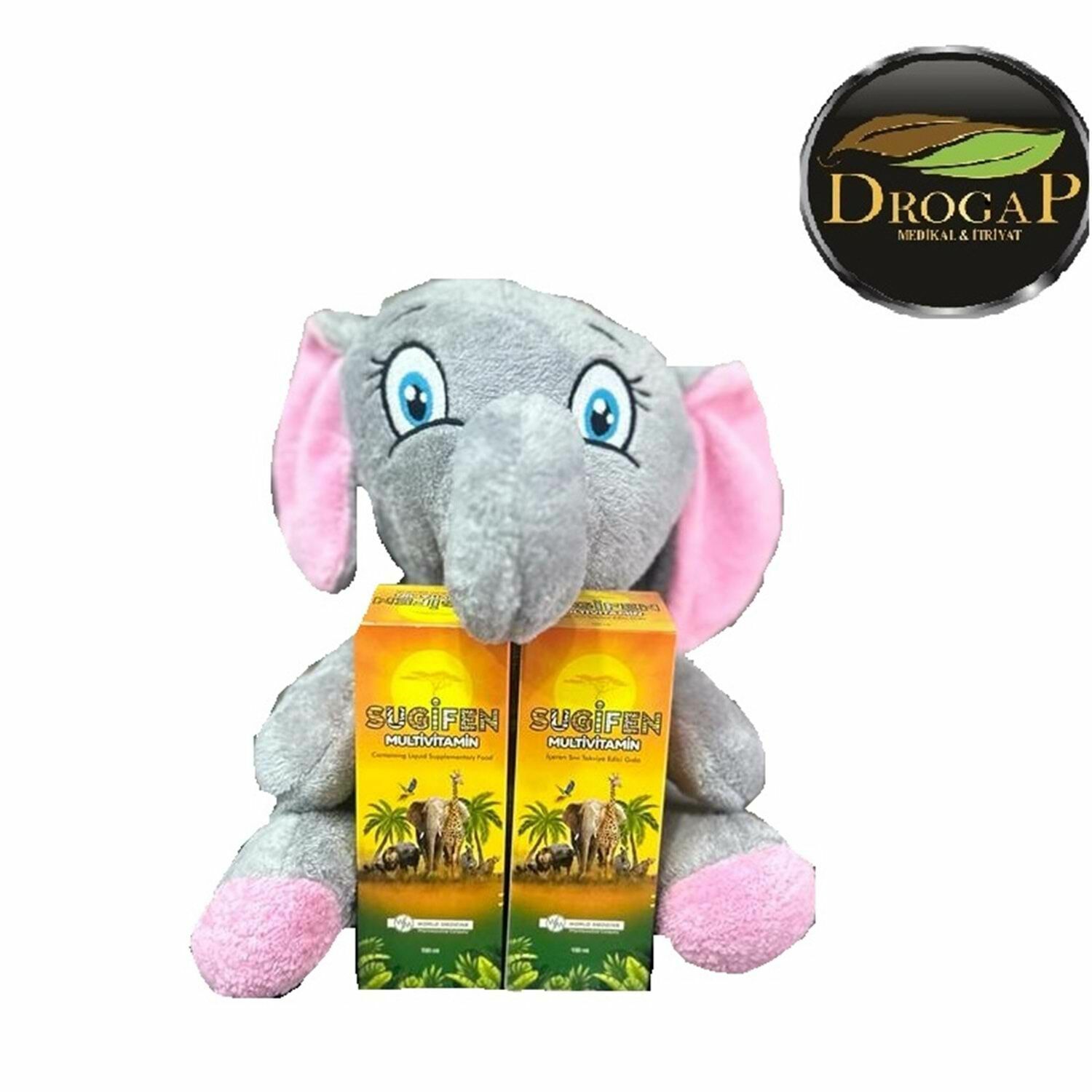 Sugifen Multivitamin Şurup 100 ml 2'li - Sugi Fil Peluş Hediyeli Paket