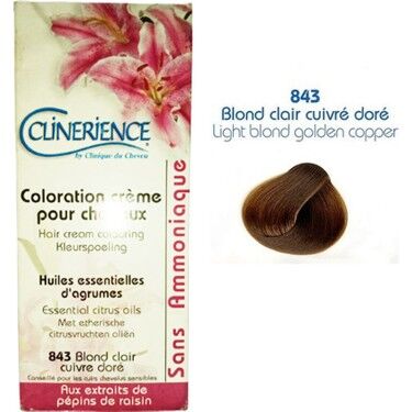 Clinerience Doğal Saç Boyası 843 Açık Sarı Altın Bakır