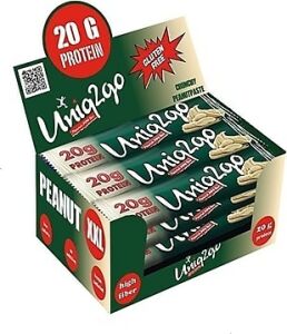 Uniq2go Peanut XXL Protein Bar Fıstık Ezmeli 12'li 67 gr