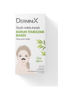 Derminix Çay Ağacı Özlü Siyah Nokta Karşıtı Burun Temizleme Bandı 6'lı