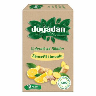 Doğadan Geleneksel Bitkiler Zencefil Limonlu Bitki Çayı 18'li