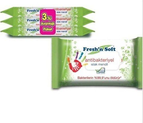 Fresh'n Soft Antibakteriyel Cep Islak Mendil 15'li - 3 Al 2 Öde