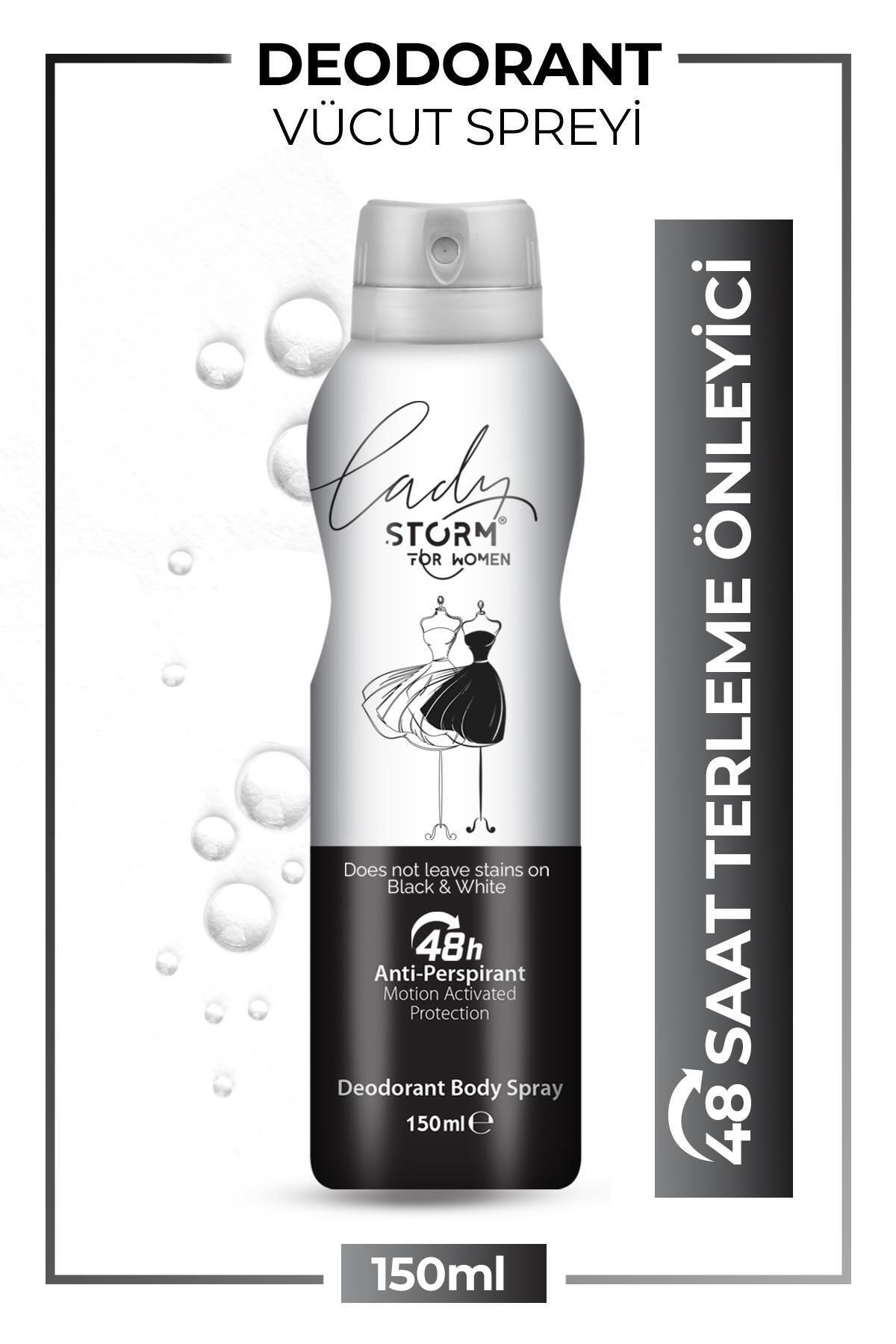 Lady Storm Erkek Deodorant Sprey Black & White 150 ml
