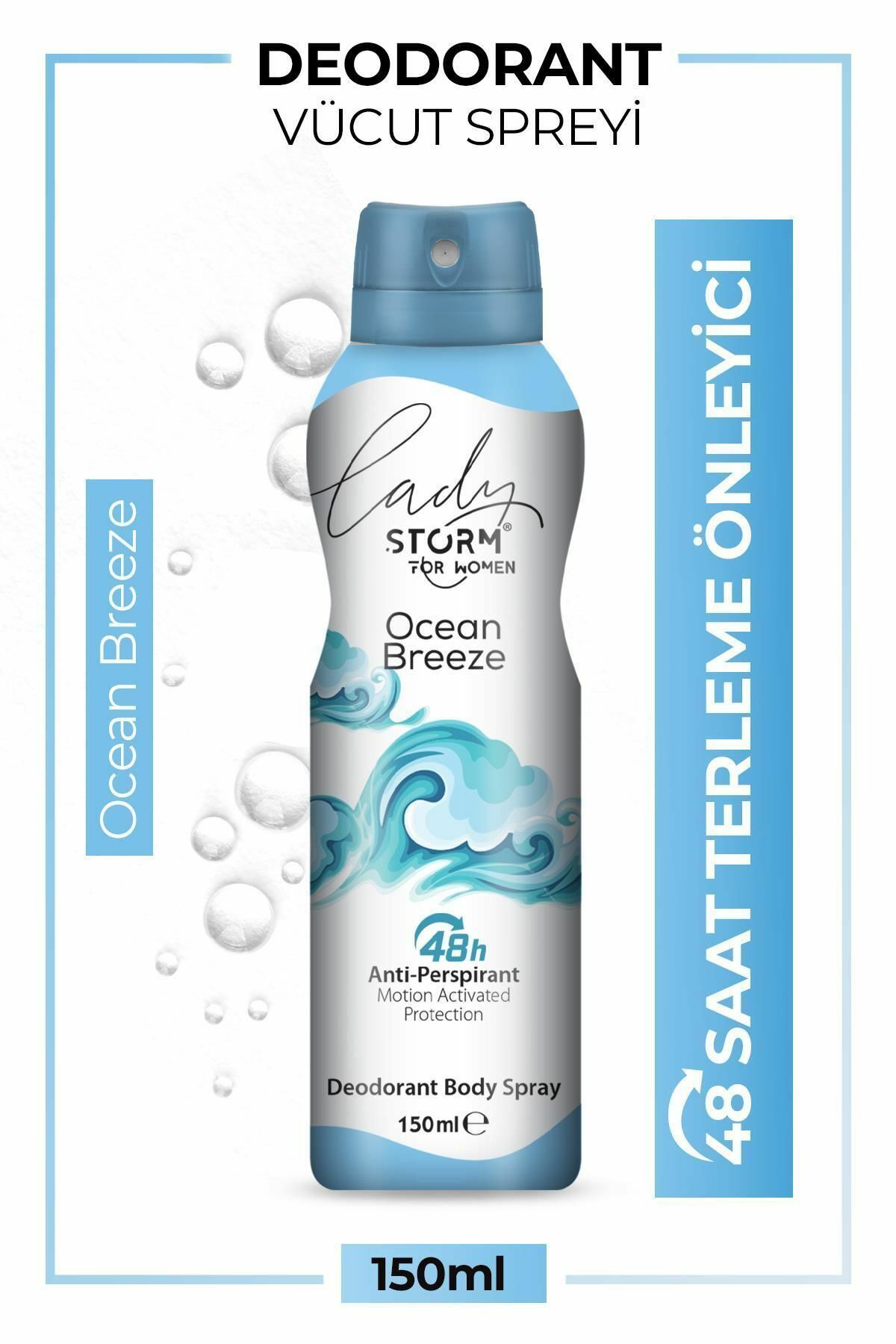 Lady Storm Kadın Deodorant Sprey Ocean Breeze 150 ml