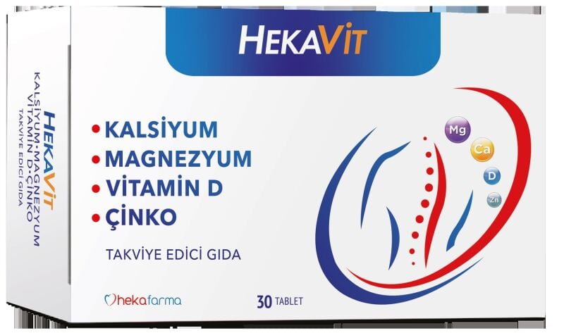 Hekavıt Kalsıyum Magnezyum 30 Tablet