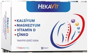 Hekavıt Kalsıyum Magnezyum 30 Tablet