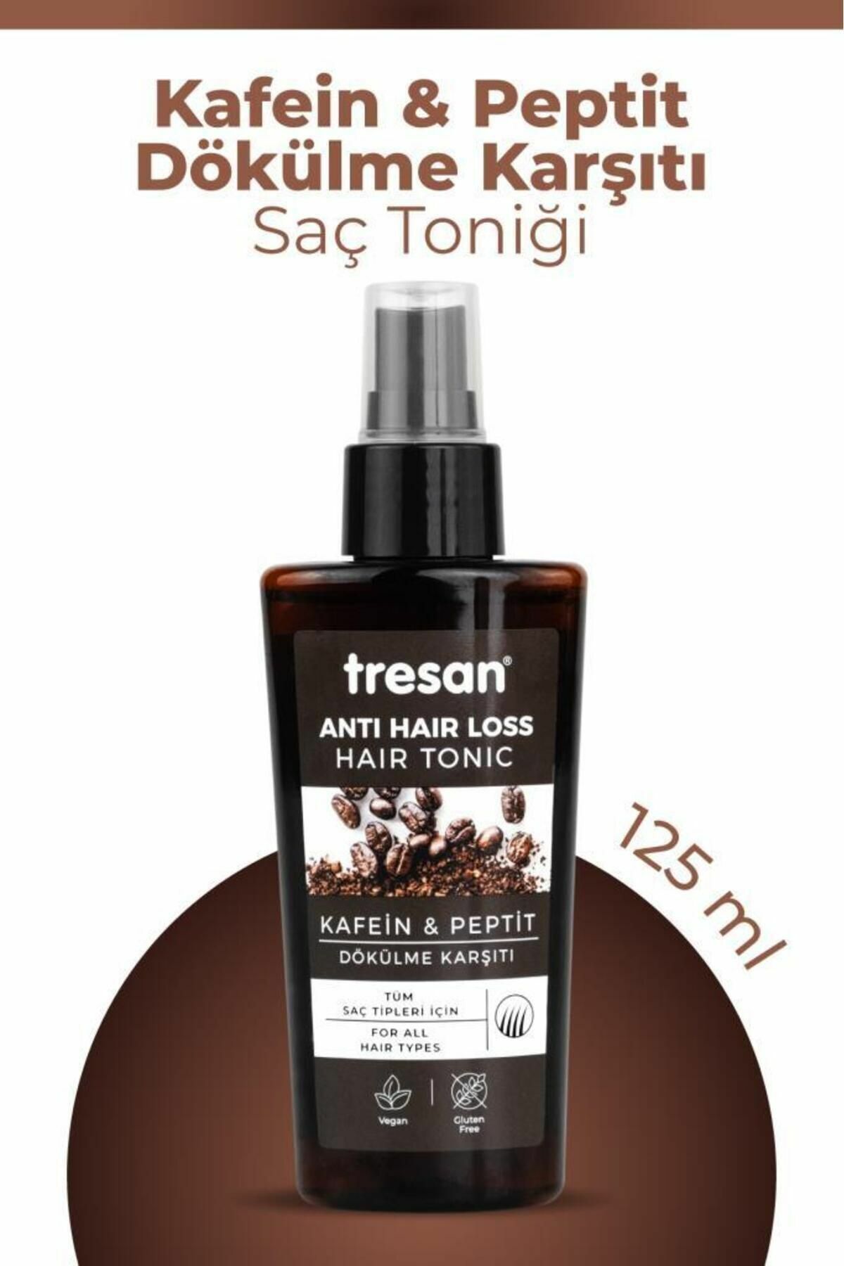 Tresan Kafein Peptit Dökülme Karşıtı Saç Toniği Tüm Saçlar İçin 125 ml