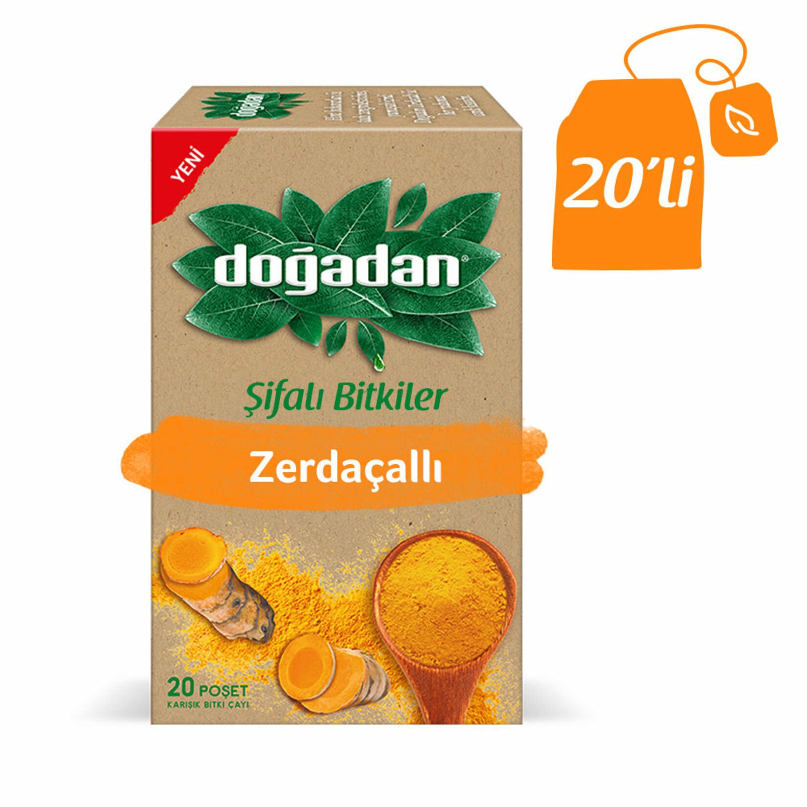Doğadan Zerdeçallı Çay 20'li