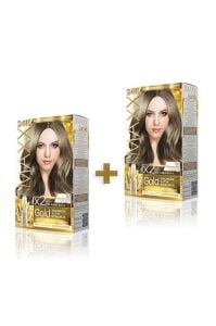 Maxx Deluxe Golden 24K Saç Boyası 8.1 Küllü Açık Kumral 2'li 60 ml