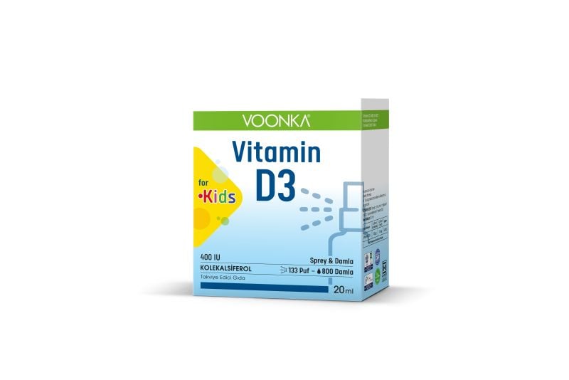 VOONKA VITAMIN D3 400 IU MCT DAMLA/SPREY 20 ML
