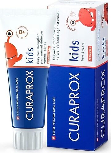 Curaprox Enzycal Kids Çilek Florürlü Diş Macunu 60 ml