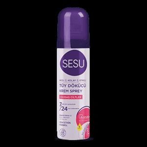 Sesu Tüy Dökücü Krem Sprey 150 ml - Hasas Ciltler