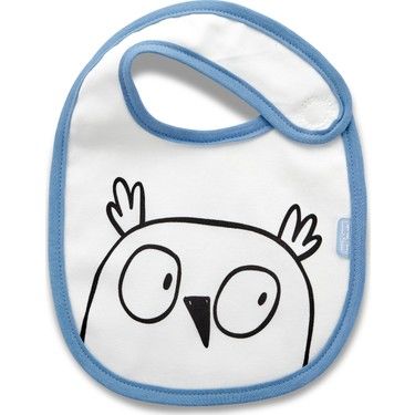 Babyjem Salya Önlüğü Baykuş Mavi