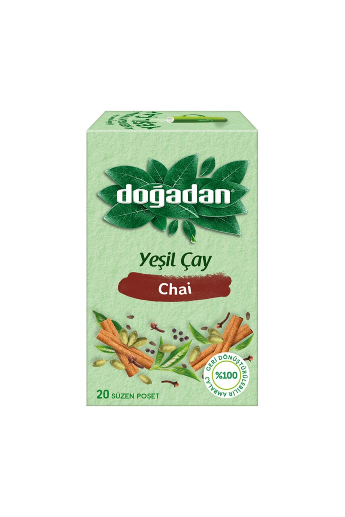 Doğadan Yeşil Çay Chai Çay 20'li