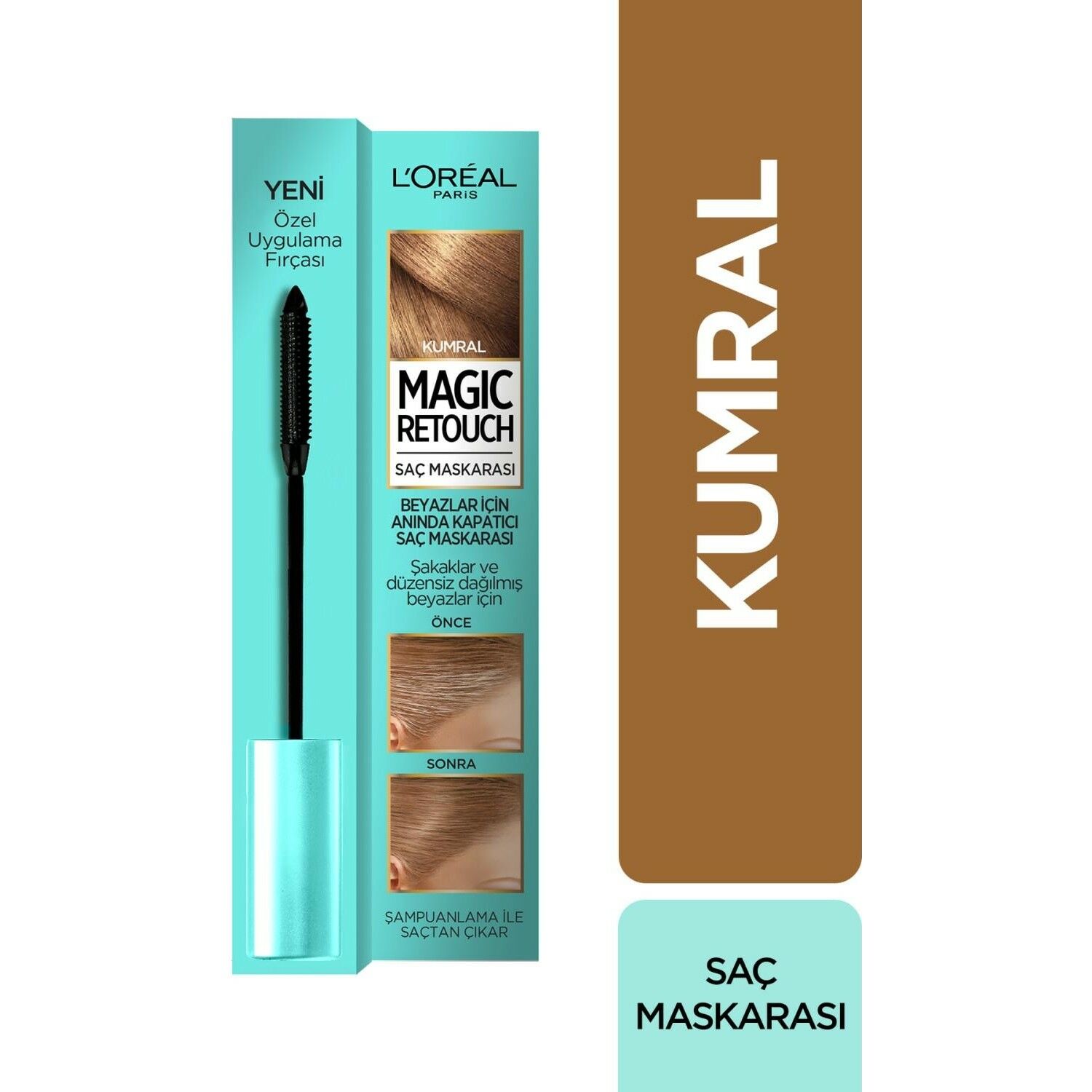L'Oreal Paris Magic Retouch Beyazlar İçin Saç Maskarası Kumral