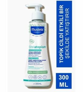 Mustela Lipit Yenileyici Krem Pompalı Şişe 300 ml - 200 ml Stelatopia Şampuan Hediyeli