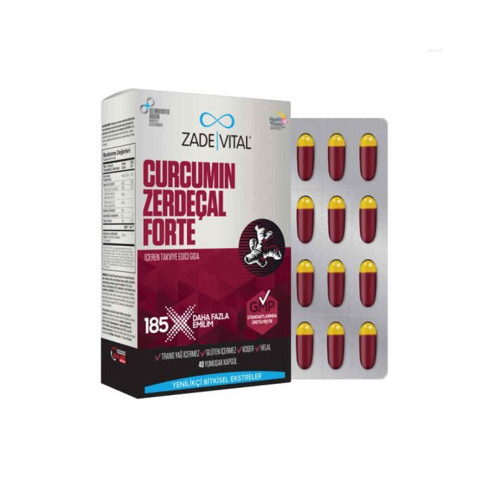 Zade Vital Curcumin Turmeric Forte 40 Kapsül