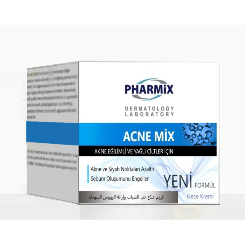 Pharmix Acne Mix Acne Eğilimli ve Yağlı Ciltler İçin Krem 50 ml