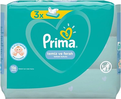 Prima Pampers Islak Havlu Fresh 52'li - 3'lü Paket