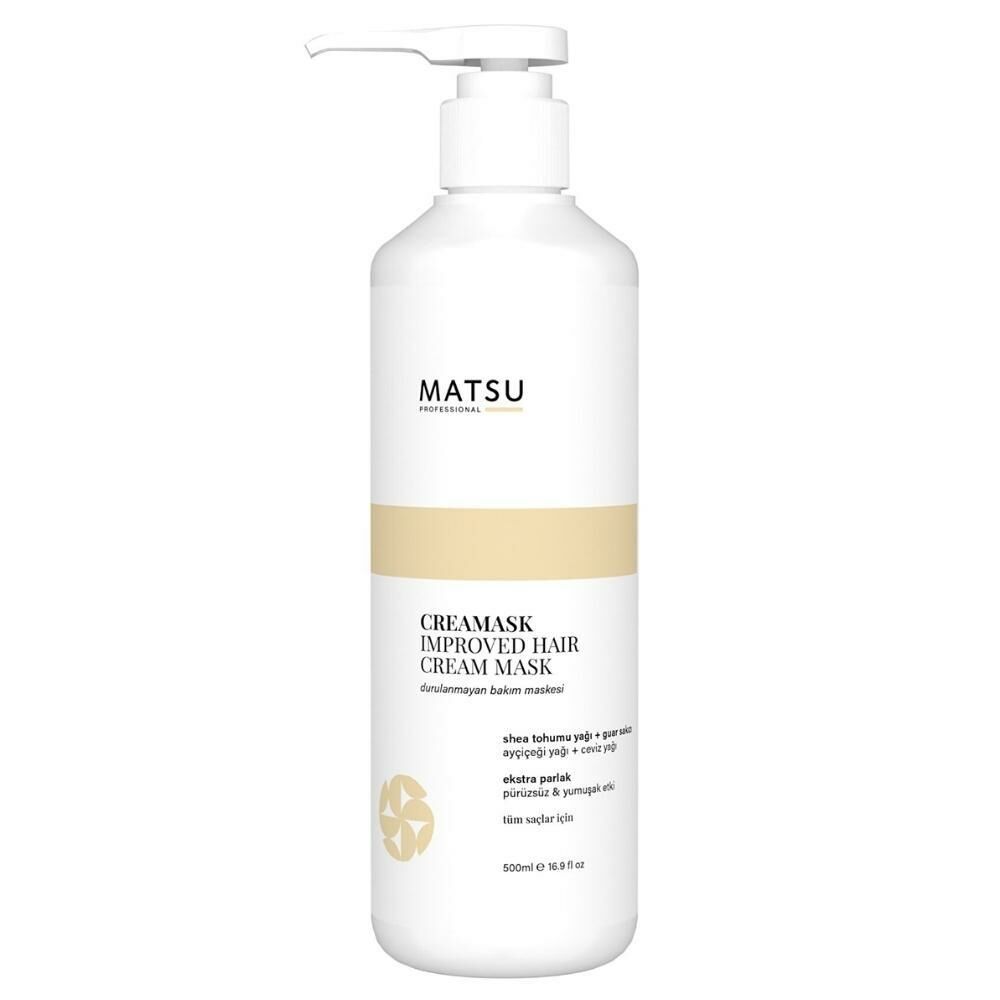 Matsu Creamask Improved Hair Cream Onarıcı Durulanmayan Krem Maske 500 ml