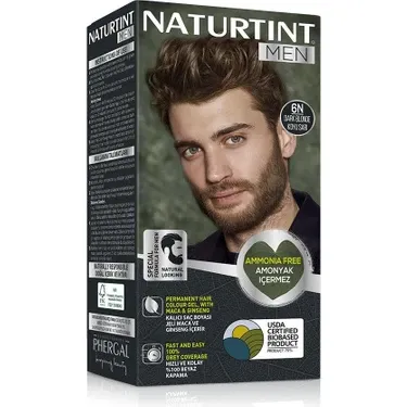Naturtint Men 6N Koyu Sarı Erkekler İçin Doğal Saç Boyası 170 ml