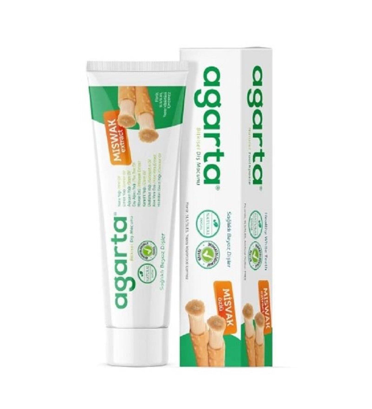 Agarta Bitkisel Tam Koruma Diş Macunu Tüp 100 ml