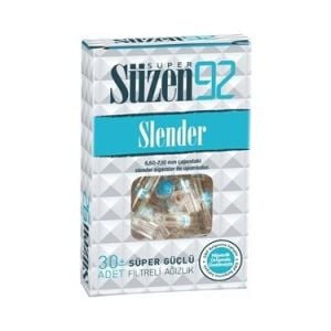 Süzen 92 Slender Filtreli Sigara Ağızlığı 30'lu