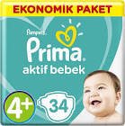 Prima Aktif Bebek Ekonomik Paket No: 4+ 34'lü