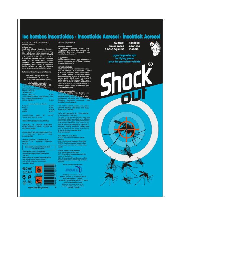 Sınek Savar Kokusuz 300 Ml Shock Out