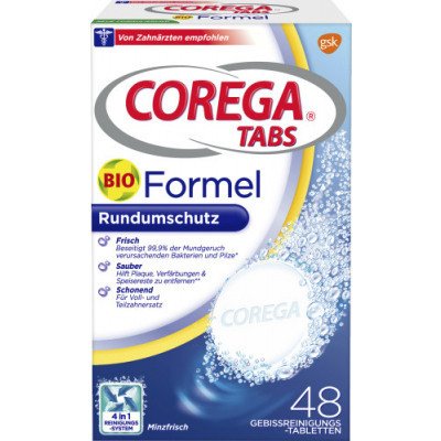 Corega Tabs Protez Temizleyici Tablet 48li