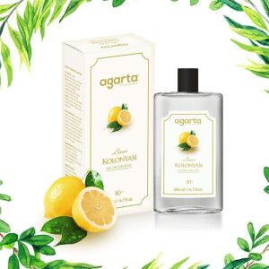 Agarta 80 Derece Limon Kolonyası Cam Şişe 250 ml