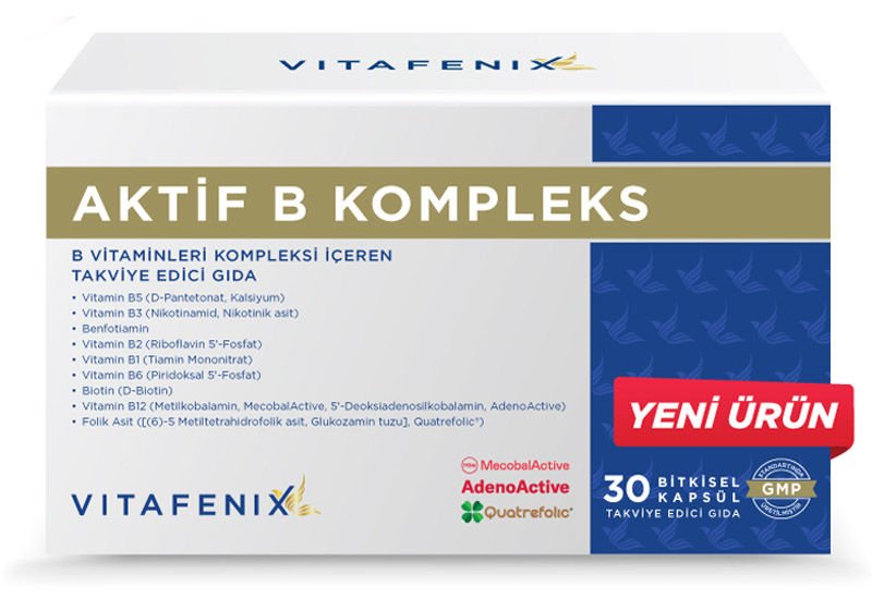 Vitafenix Aktif B Kompleks 30 Bitkisel Kapsül