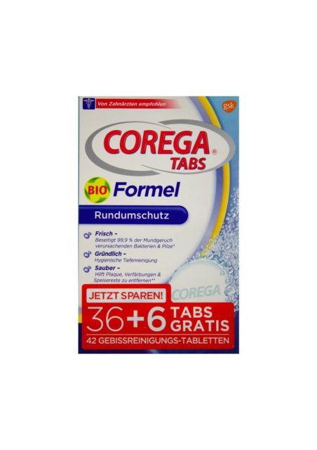 Corega Tabs Protez Temizleyici Tablet 42li (36+6)