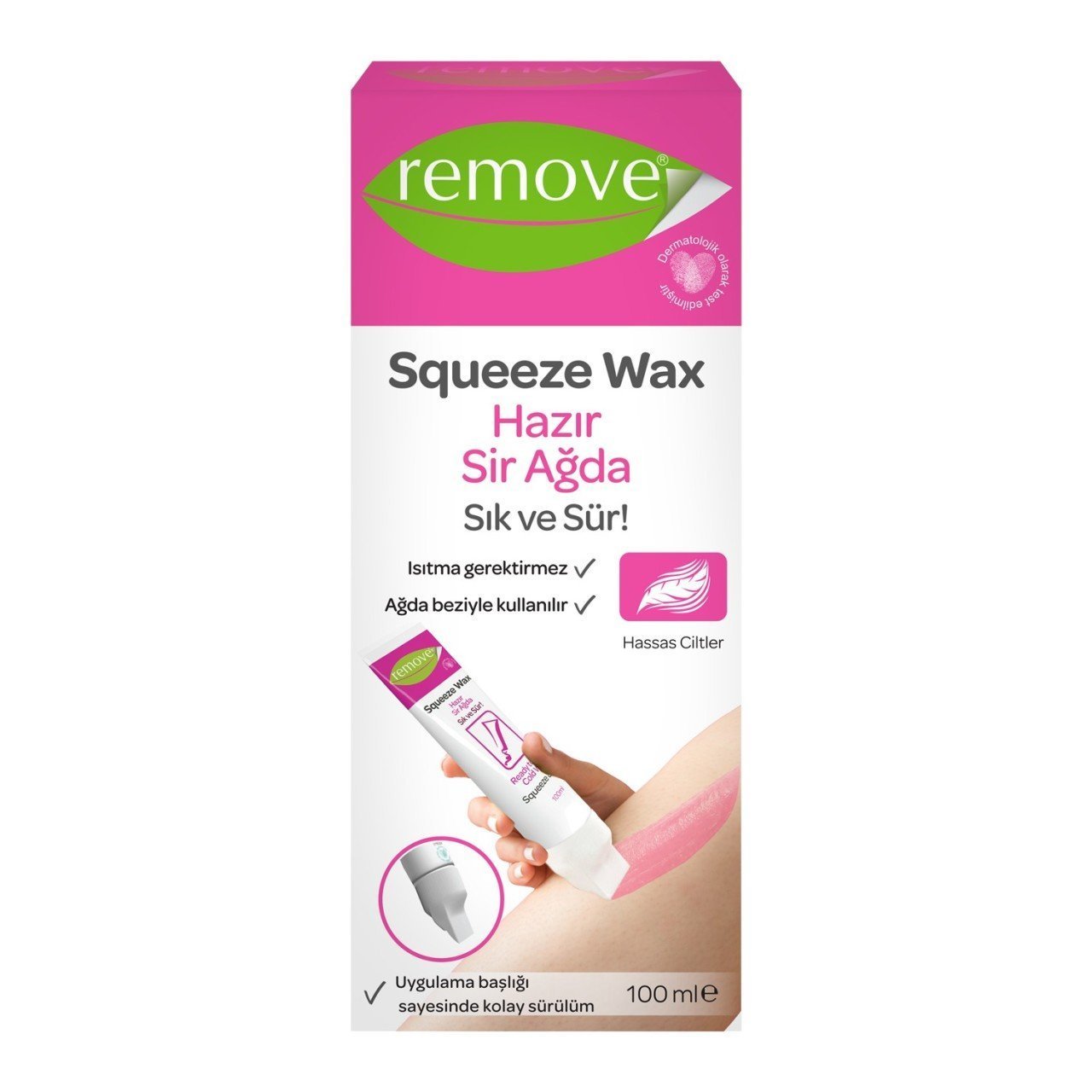 Remove Squeeze Wax Hazır Sir Ağda Hassas Ciltler 100ml