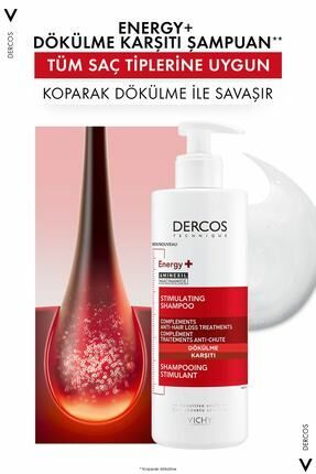 Vichy Dercos Güçlendirici Günlük Kullanım Şampuanı Tüm Saç Tipleri İçin 400 ml