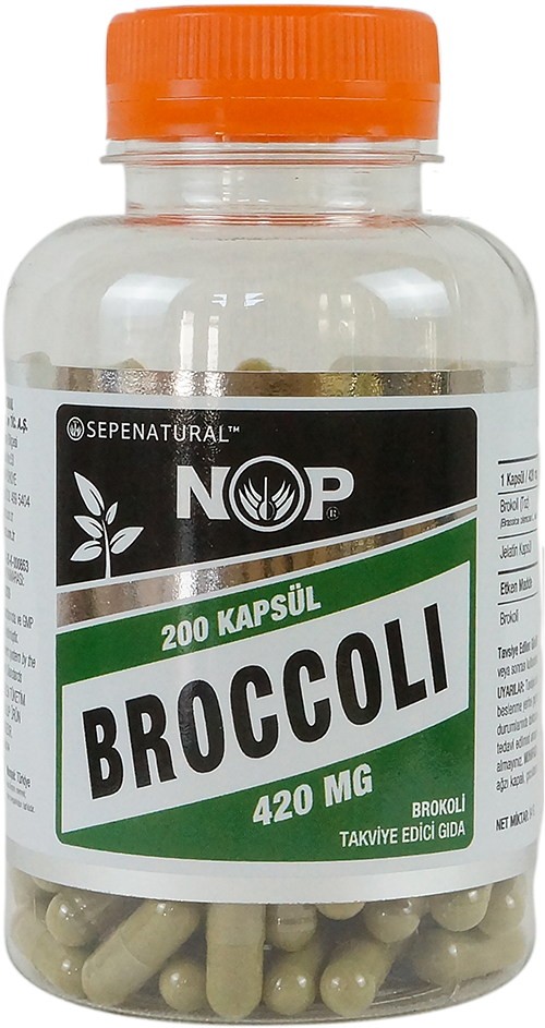 NOP Brokoli Takviye Edici Gıda 200 Kapsül Broccoli