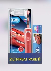 Oral B Sarj D100 Frozen+75 Ml Cars Macun Avantaj Paket