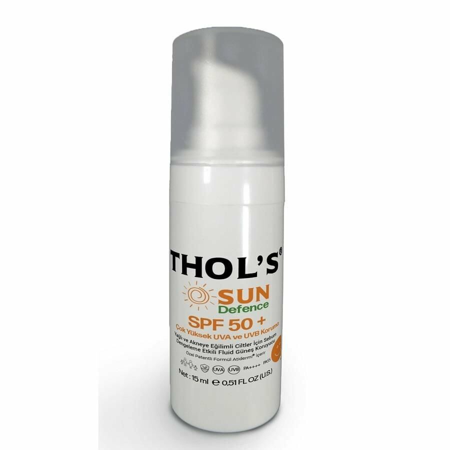 Thol's Sun Defence Yağlı ve Akneye Eğilimli Ciltler İçin Sebum Dengeleme Etkili Fluid Güneş Koruyucu SPF50+ 50 ml